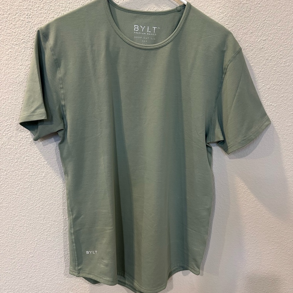 BYLT Basics Sage Green Short Sleeve Tee